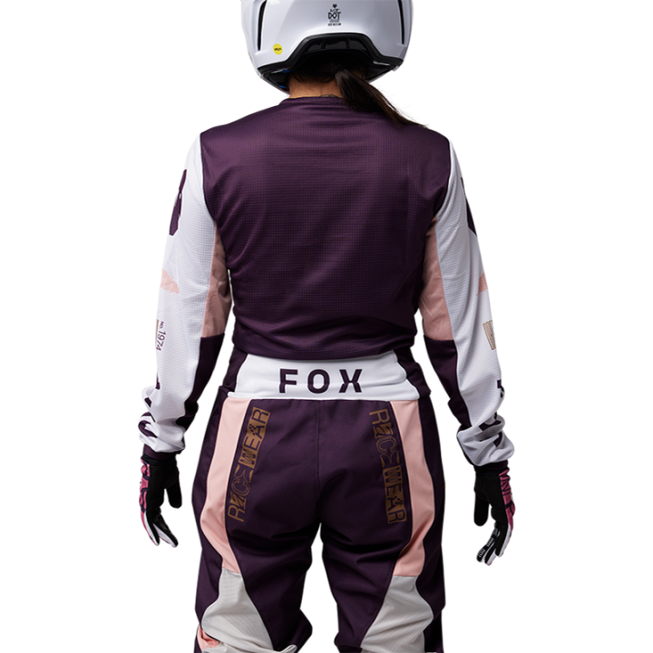 Maillot femme FOX 180 race spec noir/violet 2025 | Oxmoto