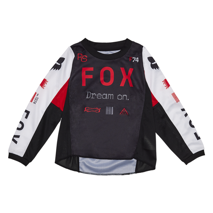 Maillot kid FOX 180 race spec rouge 2025 | Oxmoto