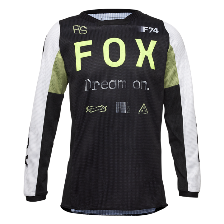 Maillot enfant FOX 180 race spec vert 2025 | Oxmoto