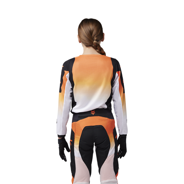 Maillot enfant FOX 180 lean orange 2025 | Oxmoto