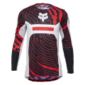 Maillot enfant FOX flexair impression blanc 2025 | Oxmoto