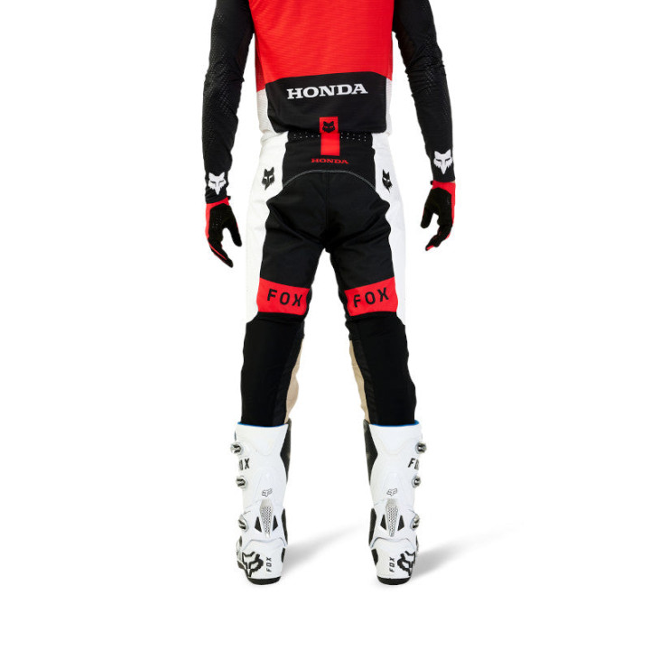 Pantalon FOX flexair Honda noir/blanc 2025 | Oxmoto