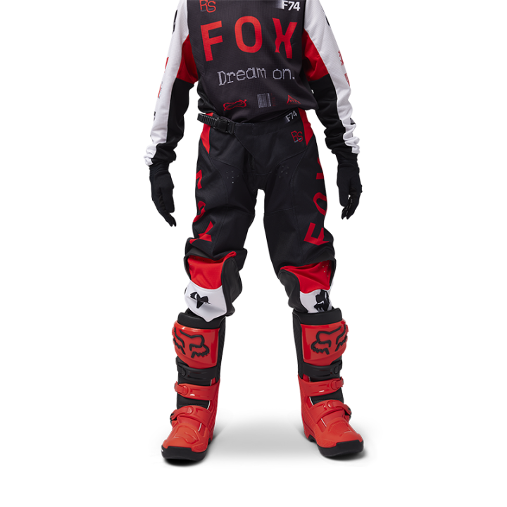 Pantalon enfant FOX 180 race spec rouge 2025 | Oxmoto