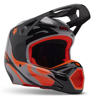 Casque FOX v1 emotion gris 2025 | Oxmoto