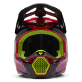 Casque FOX v1 emotion rouge 2025 | Oxmoto