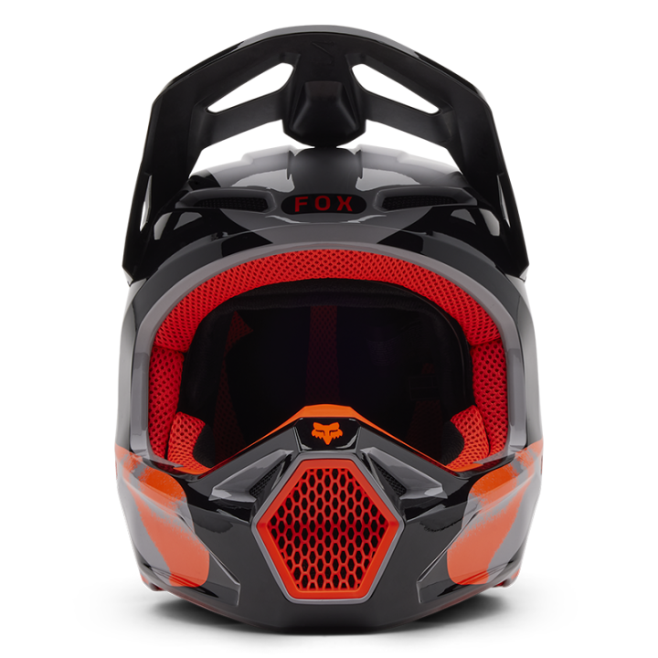 Casque FOX v1 emotion gris 2025 | Oxmoto