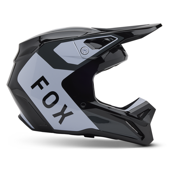 Casque FOX v1 lean noir 2025 | Oxmoto