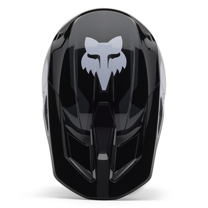 Casque FOX v1 lean noir 2025 | Oxmoto