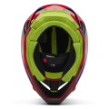 Casque FOX v1 emotion rouge 2025 | Oxmoto