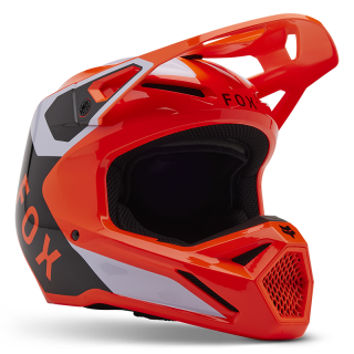 Casque FOX v1 lean orange 2025 | Oxmoto