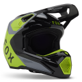 Casque FOX v1 lean gris/jaune 2025 | Oxmoto