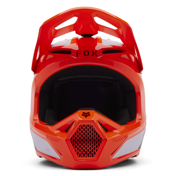 Casque FOX v1 lean orange 2025 | Oxmoto