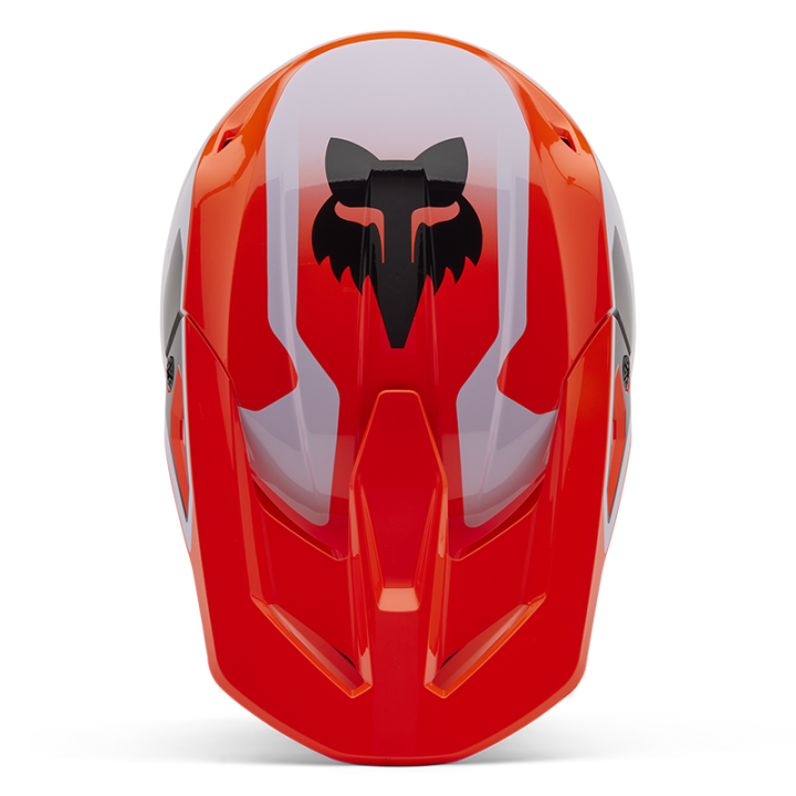 Casque FOX v1 lean orange 2025 | Oxmoto