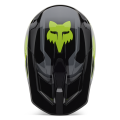Casque FOX v1 lean gris/jaune 2025 | Oxmoto