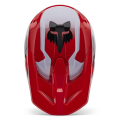 Casque FOX v1 lean rouge 2025 | Oxmoto