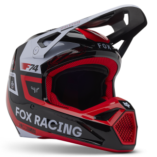 Casque FOX v1 race spec rouge 2025 | Oxmoto