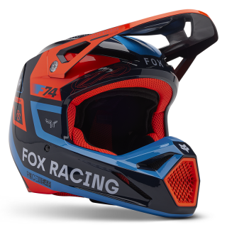 Casque FOX v1 race spec midnight 2025 | Oxmoto