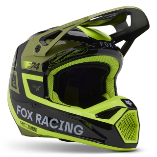 Casque FOX v1 race spec vert 2025 | Oxmoto