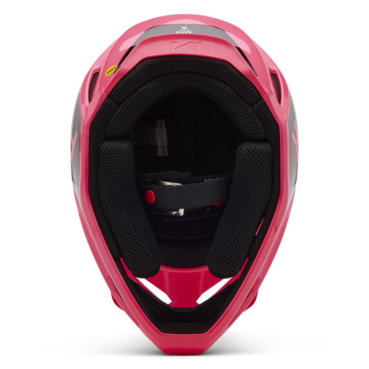 Casque FOX v1 lean rose 2025 | Oxmoto