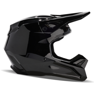 Casque FOX v1 solid noir | Oxmoto