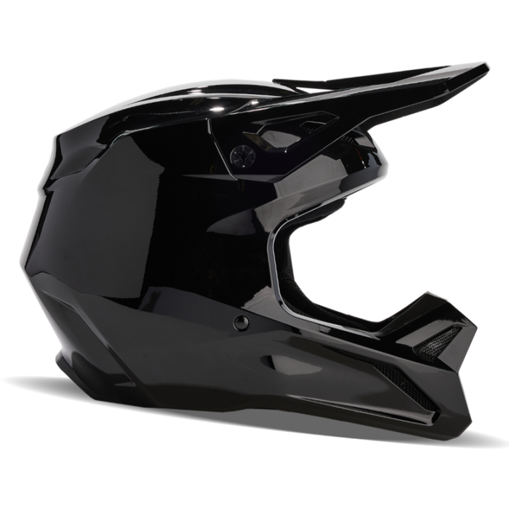 Casque FOX v1 solid noir | Oxmoto