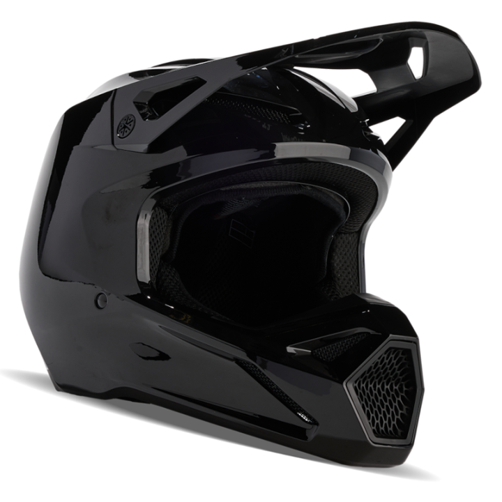 Casque FOX v1 solid noir | Oxmoto