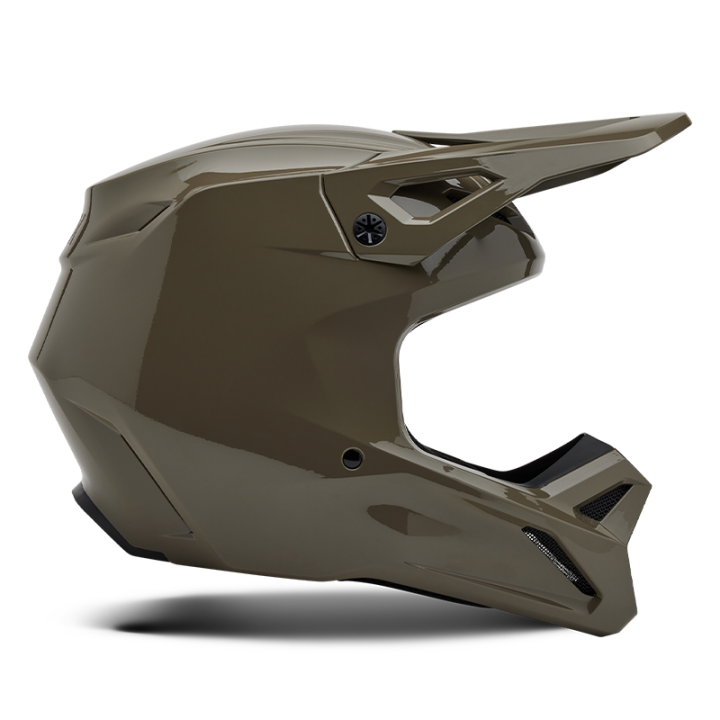 Casque FOX v1 solid gris | Oxmoto