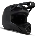 Casque FOX v1 solid noir mat 2025 | Oxmoto