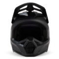 Casque FOX v1 solid noir mat 2025 | Oxmoto