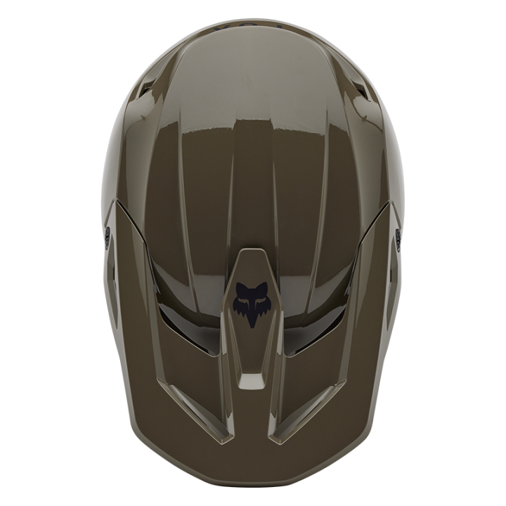 Casque FOX v1 solid gris | Oxmoto
