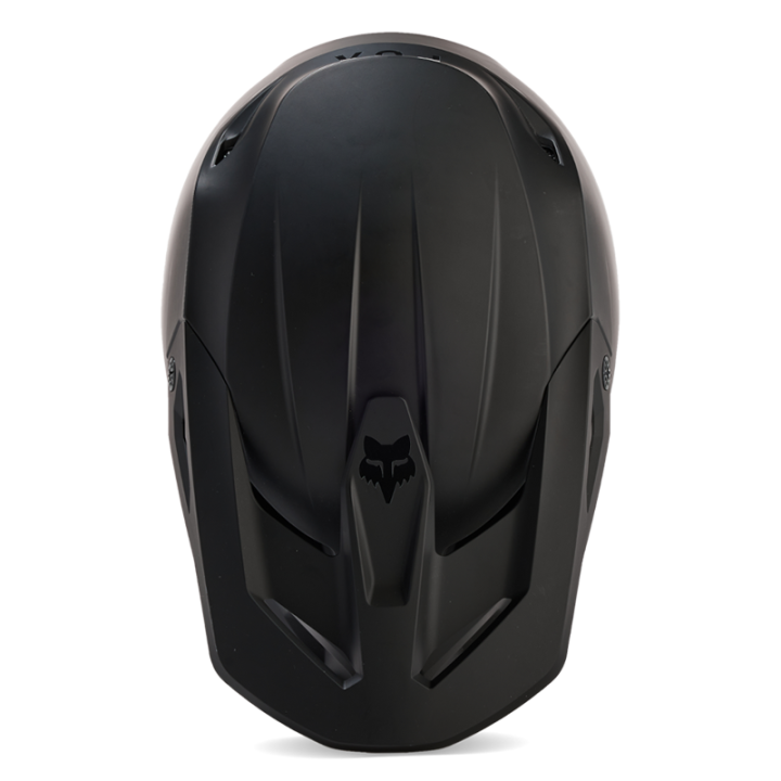 Casque FOX v1 solid noir mat 2025 | Oxmoto