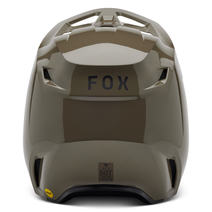 Casque FOX v1 solid gris | Oxmoto