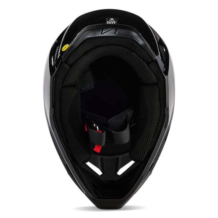 Casque FOX v1 solid noir | Oxmoto
