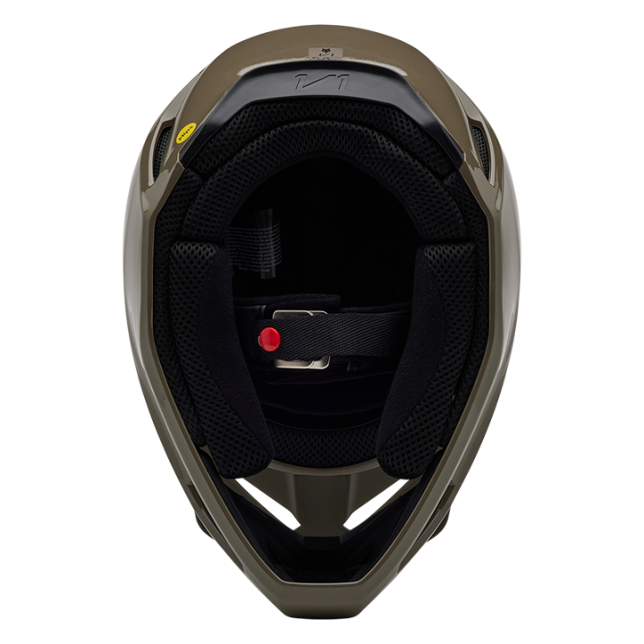 Casque FOX v1 solid gris | Oxmoto