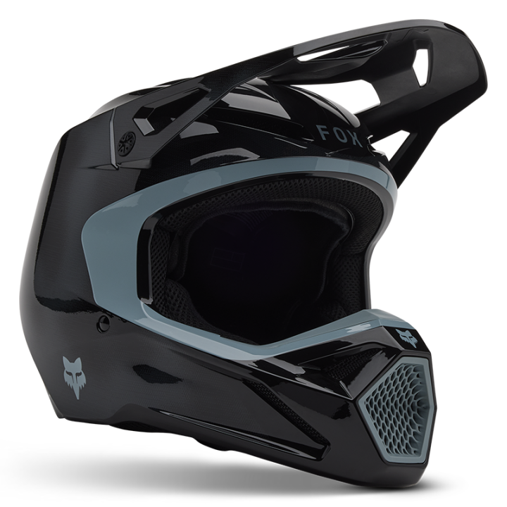 Casque FOX v1 taunt noir 2025 | Oxmoto