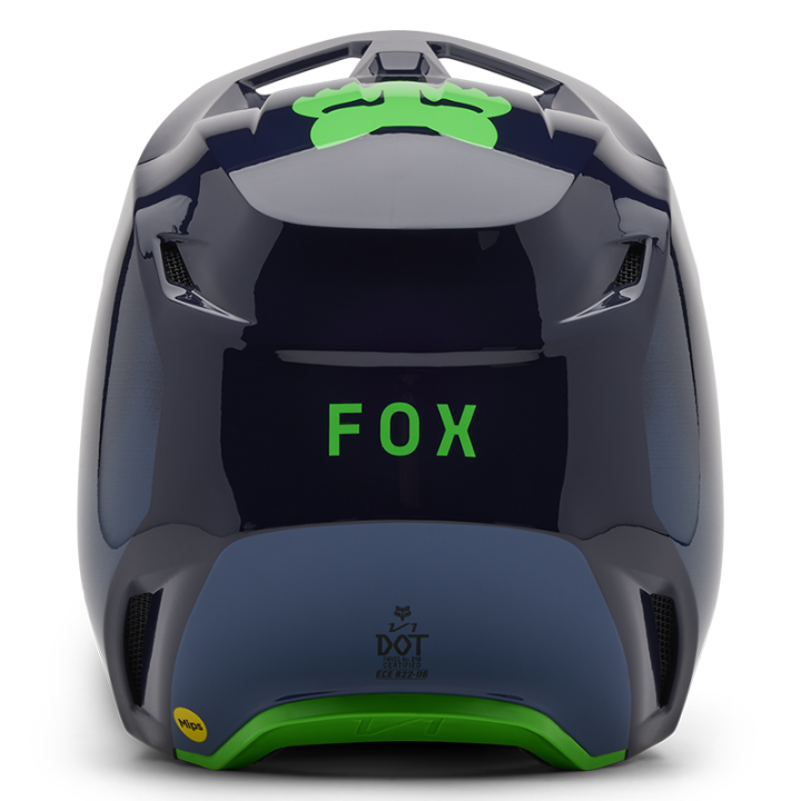 Casque FOX v1 taunt navy 2025 | Oxmoto