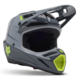 Casque FOX v3 divider gris 2025 | Oxmoto