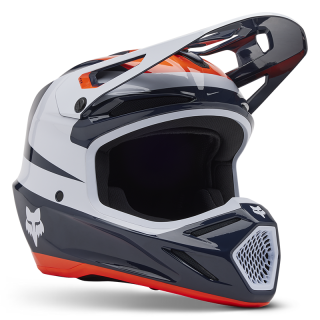 Casque FOX v3 divider midnight 2025 | Oxmoto
