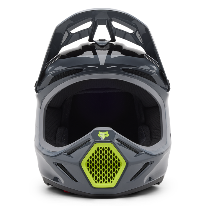 Casque FOX v3 divider gris 2025 | Oxmoto