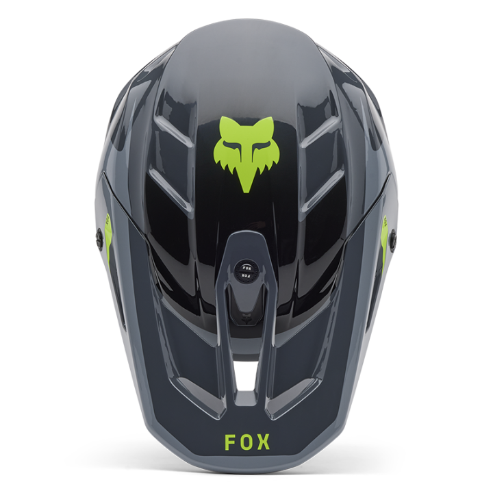 Casque FOX v3 divider gris 2025 | Oxmoto