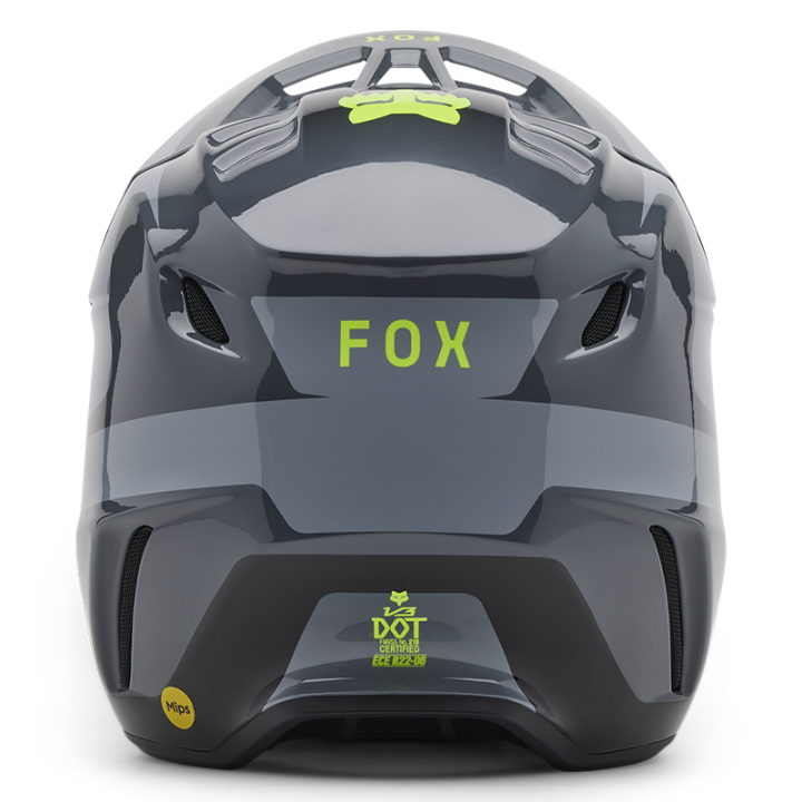 Casque FOX v3 divider gris 2025 | Oxmoto