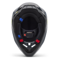 Casque FOX v3 divider gris 2025 | Oxmoto