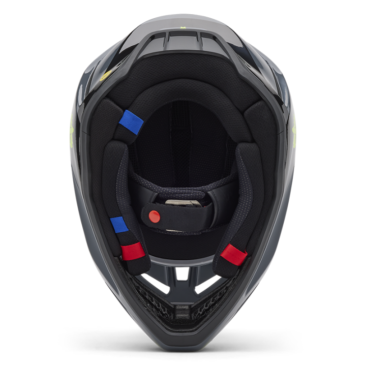 Casque FOX v3 divider gris 2025 | Oxmoto