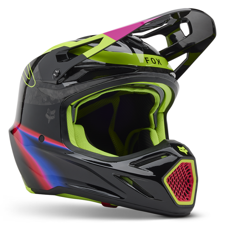 Casque FOX v3 rs energy noir 2025 | Oxmoto