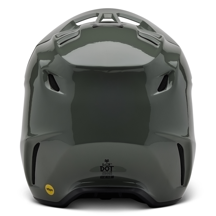 Casque FOX v3 rs carbon solid gris 2025 | Oxmoto