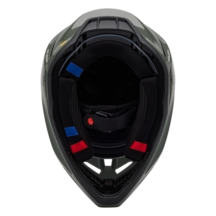 Casque FOX v3 rs carbon solid gris 2025 | Oxmoto