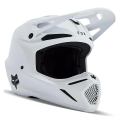 Casque FOX v3 solid blanc mat | Oxmoto