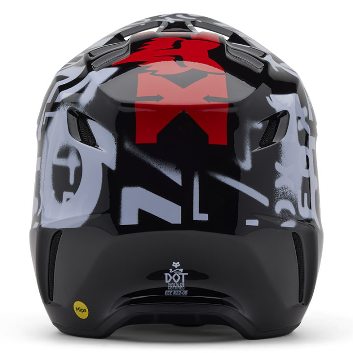 Casque FOX v3 seventy4 noir 2025 | Oxmoto