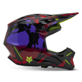 Casque FOX v3 throttle jaune 2025 | Oxmoto