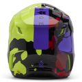 Casque FOX v3 throttle jaune 2025 | Oxmoto